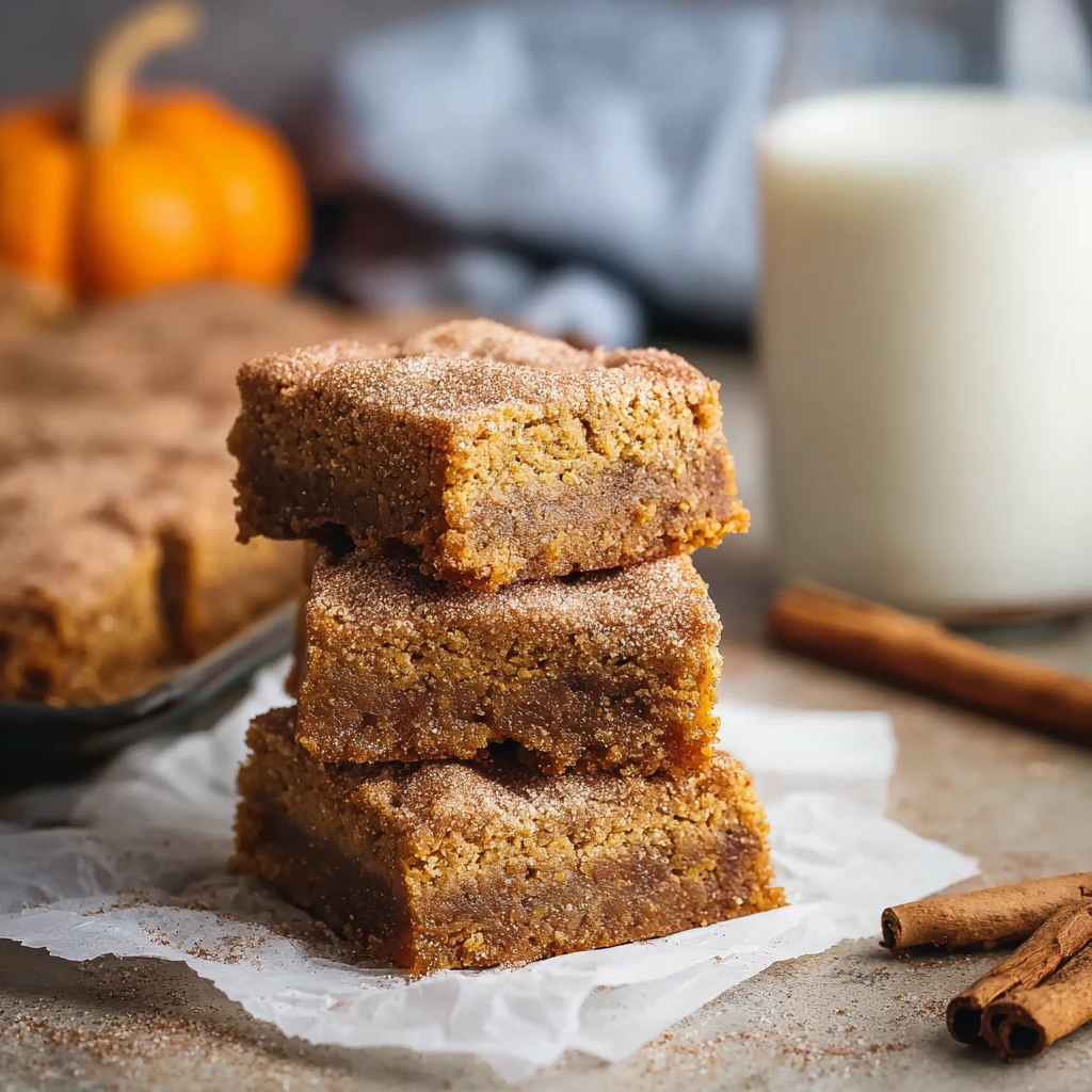 Fudgy Snickerdoodle Chickpea Cookie Bars (Flourless & Healthy!)