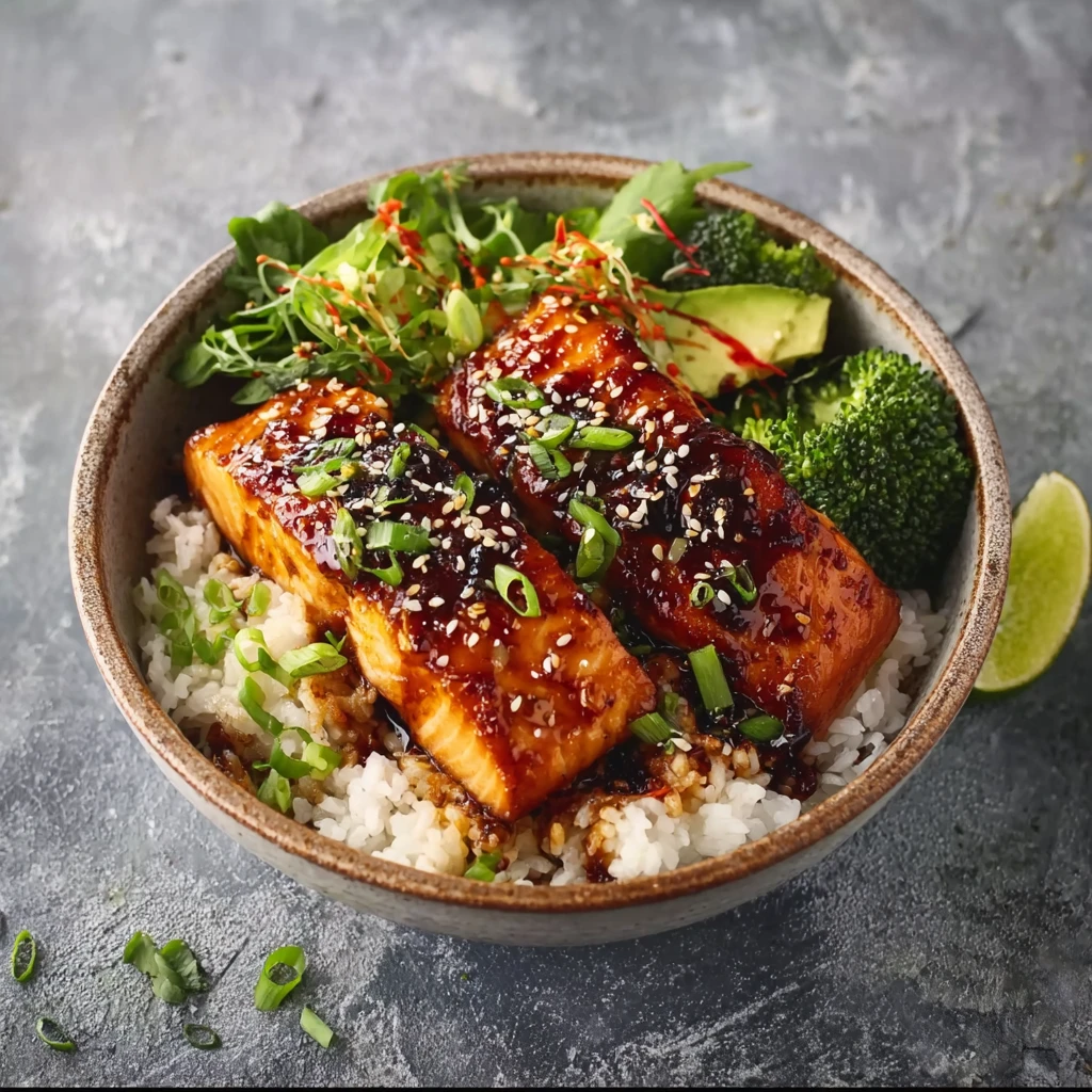 Honey Glazed Salmon Bowl