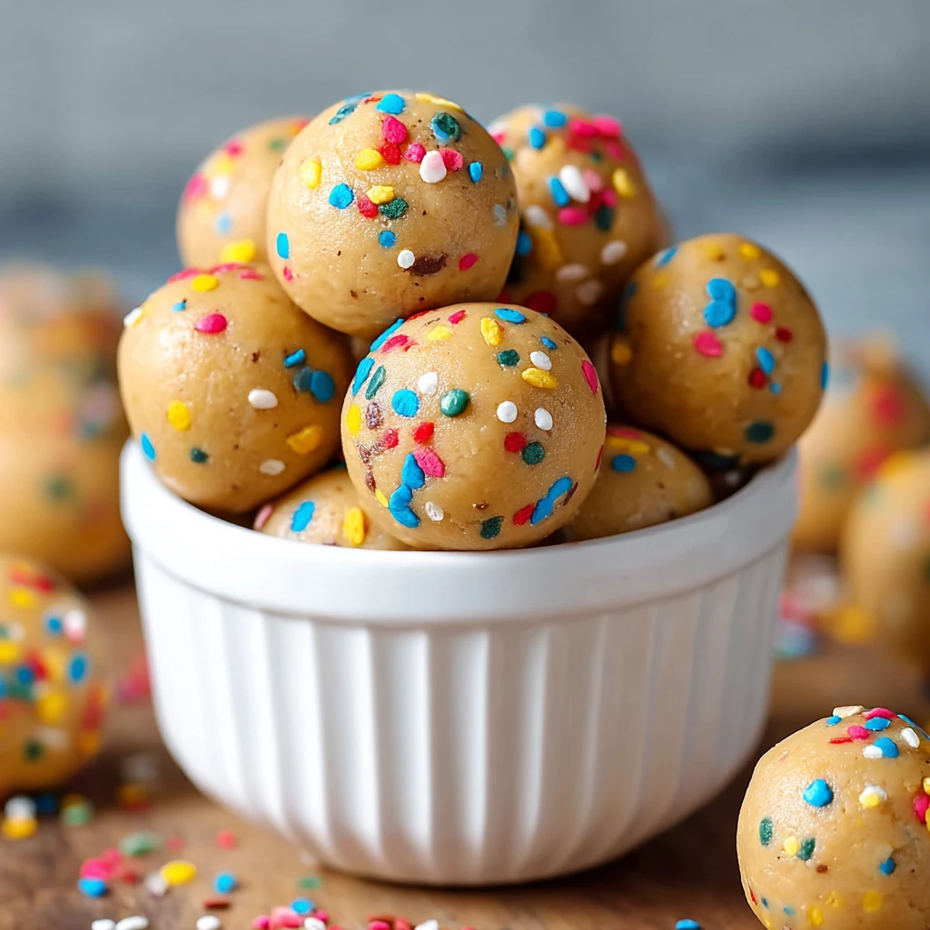 No-Bake Cake Batter Protein Balls: Amazing 9-Step Easy Treat