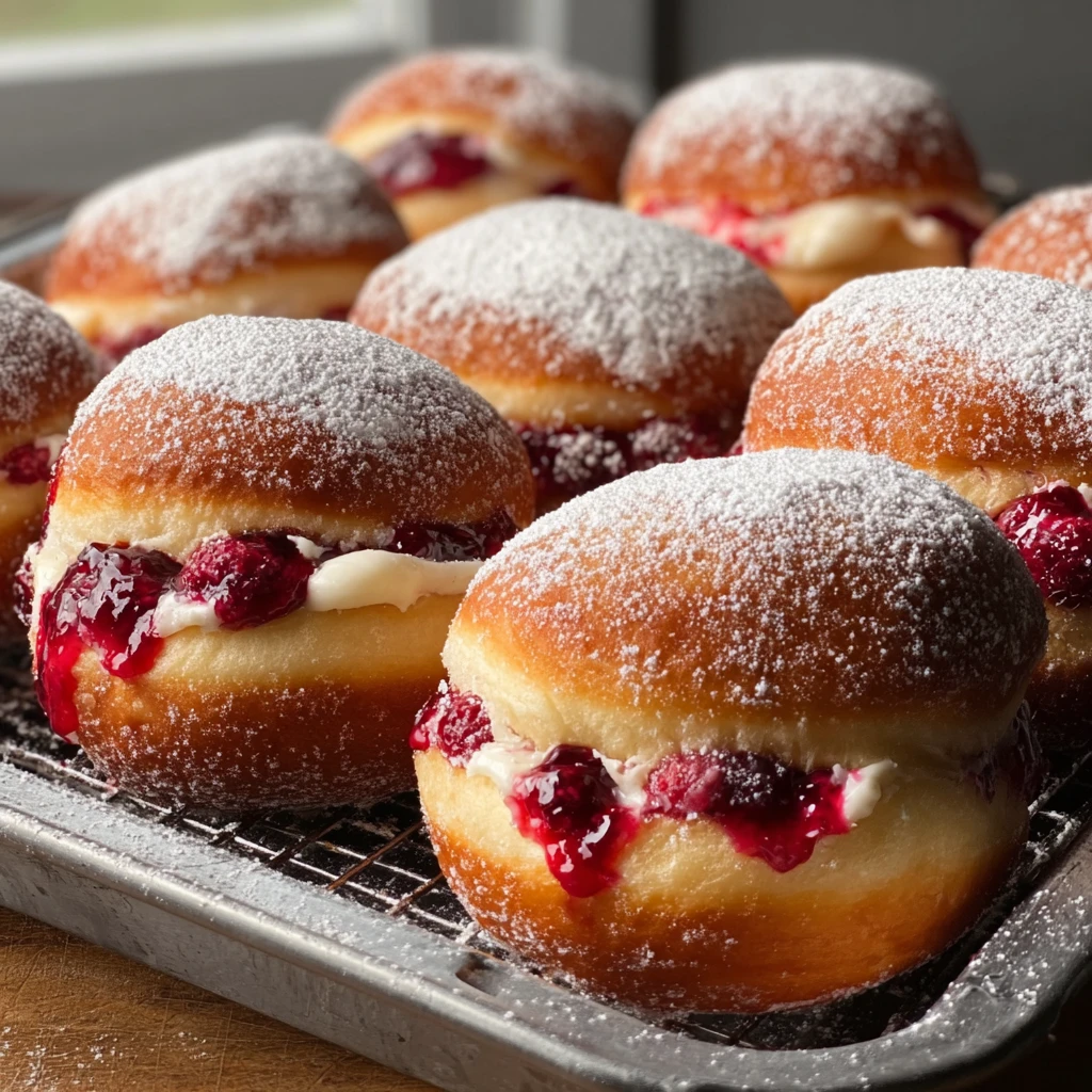 Raspberry Cream Filled Donuts: 10 Irresistible Bakery Steps