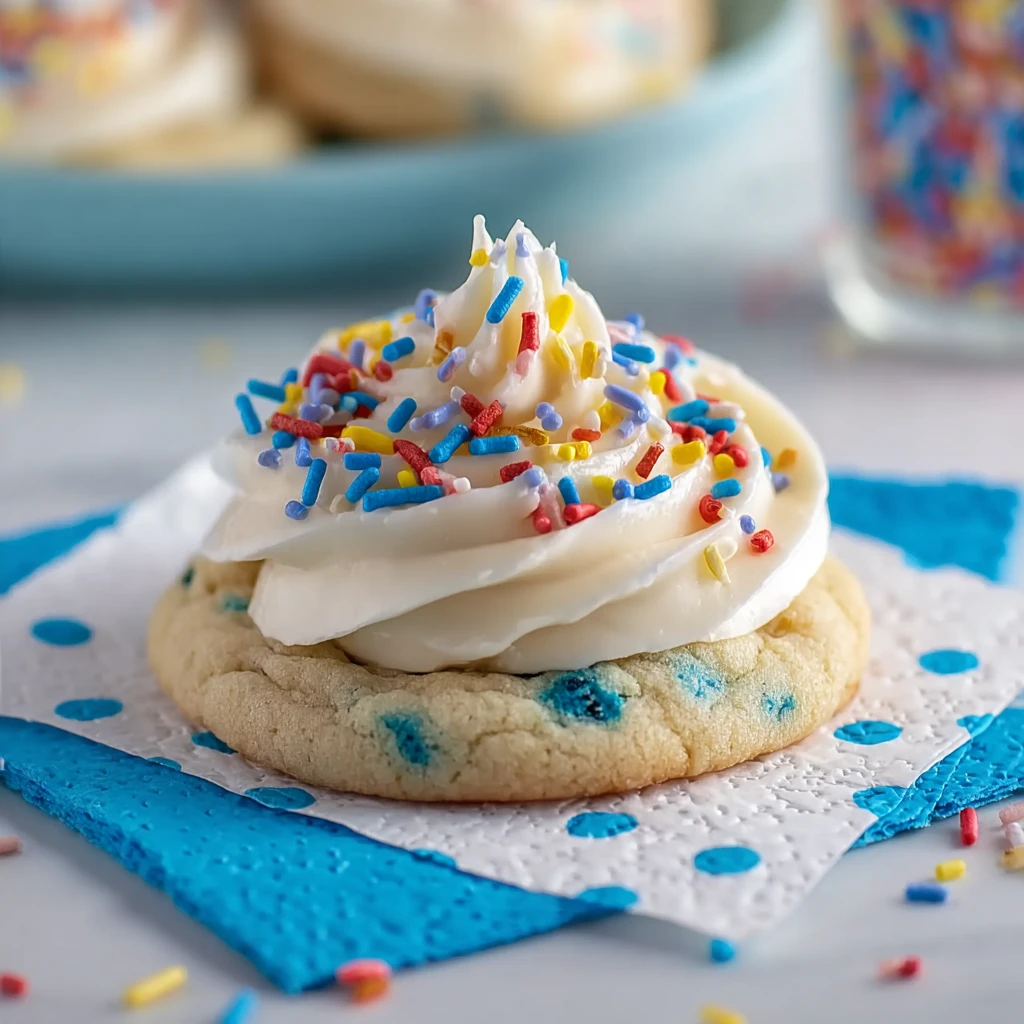 Soft and Zesty Lemon Birthday Cookies with Creamy Lemon Frosting